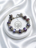 Midnight Plum Pandora Glass Bead Bracelet