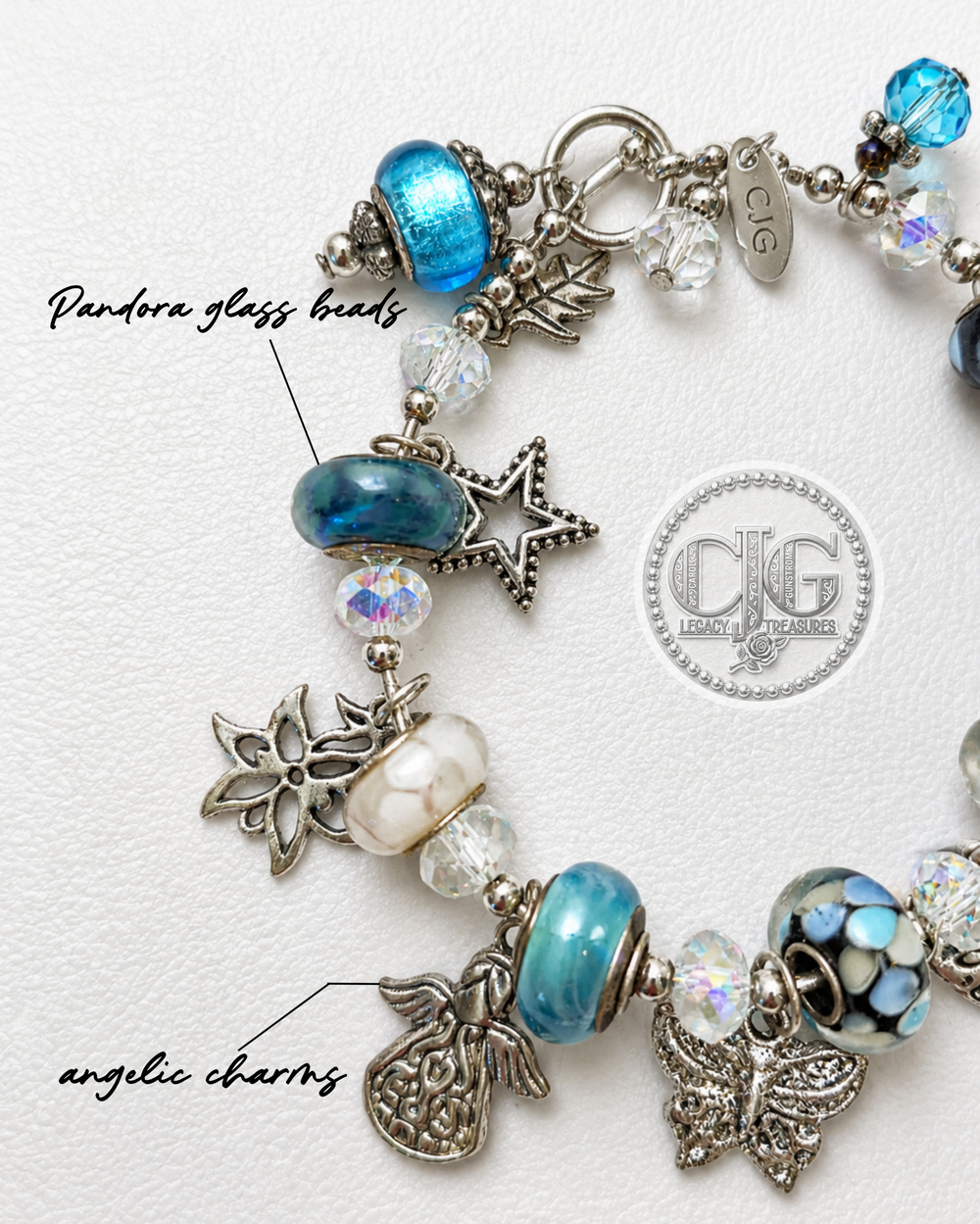 Aqua Seasons Charm Bracelet