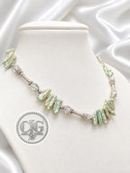 Sage Green Biwa Pearl Necklace