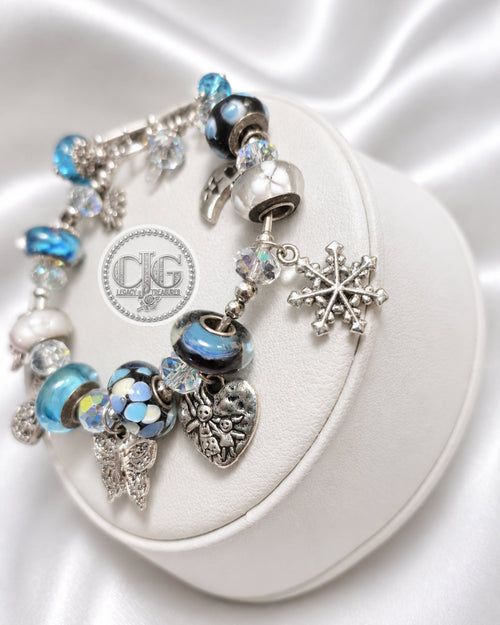 Aqua Seasons Charm Bracelet