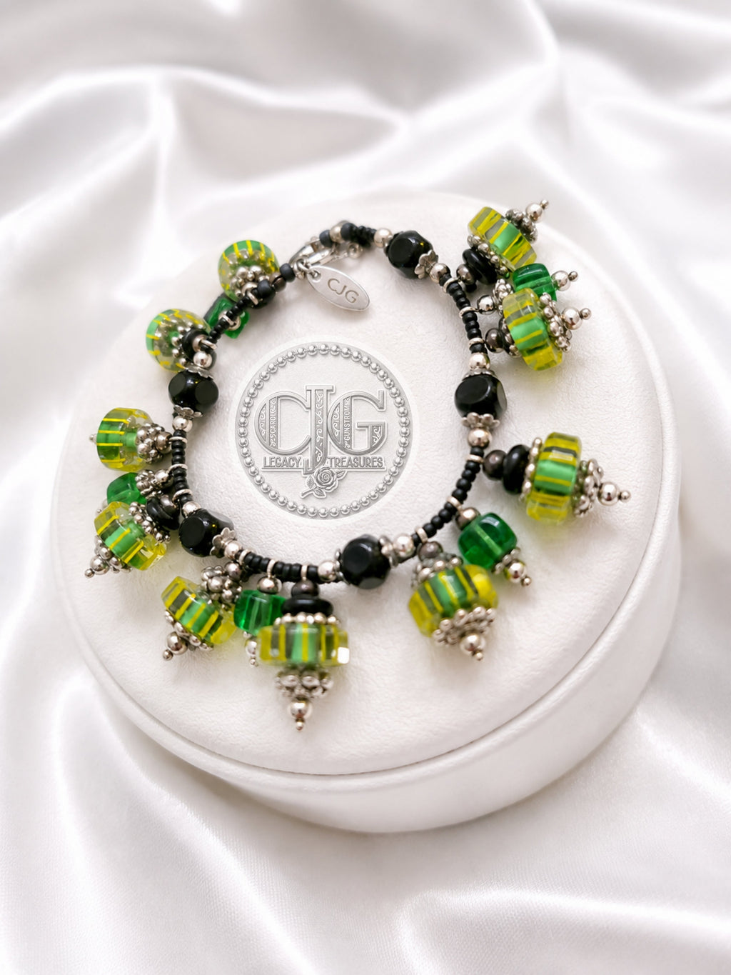 Emerald Isle Headpin Charm Bracelet
