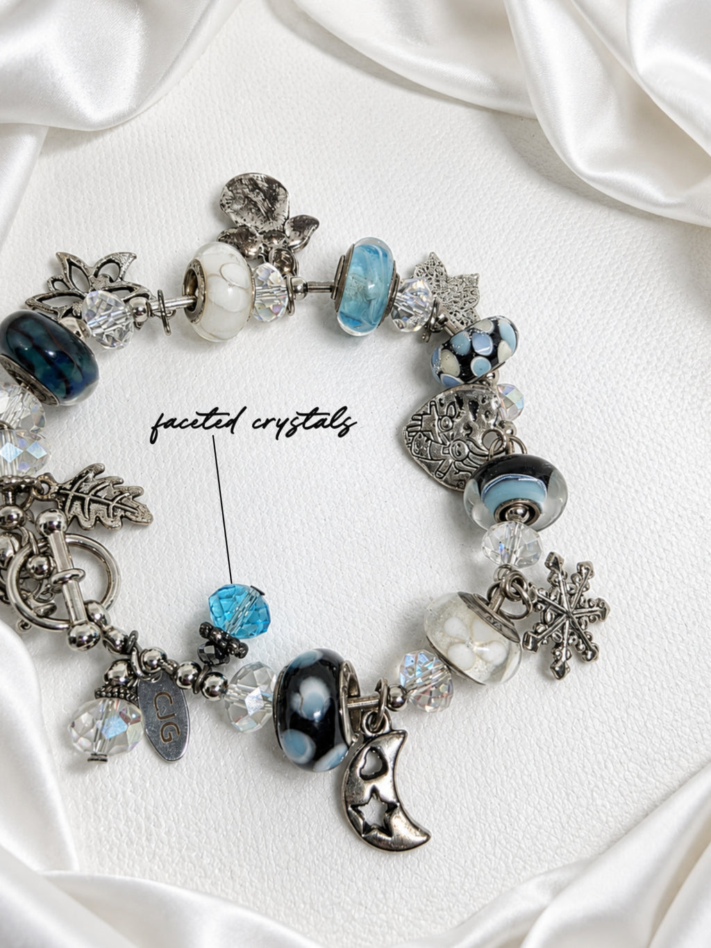 Aqua Seasons Charm Bracelet