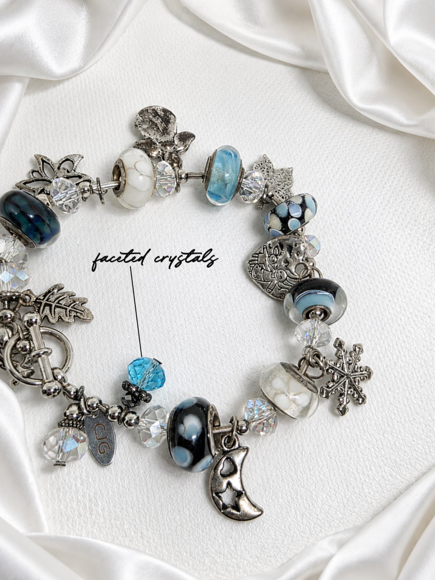 Aqua Seasons Charm Bracelet