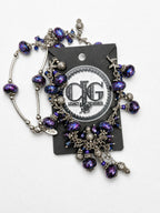 Indigo Galaxy Cluster Necklace