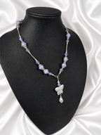 Lavender Pandora Butterfly Necklace