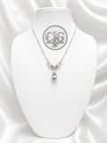 Aqua Mist Pandora Drop Necklace