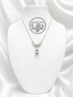 Aqua Mist Pandora Drop Necklace