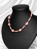 Rose Garden Pearl & Lampwork Necklace
