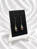 Tahitian-Style Pearl & Crystal Earrings