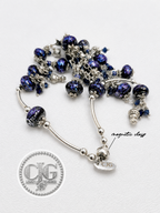 Indigo Galaxy Cluster Necklace