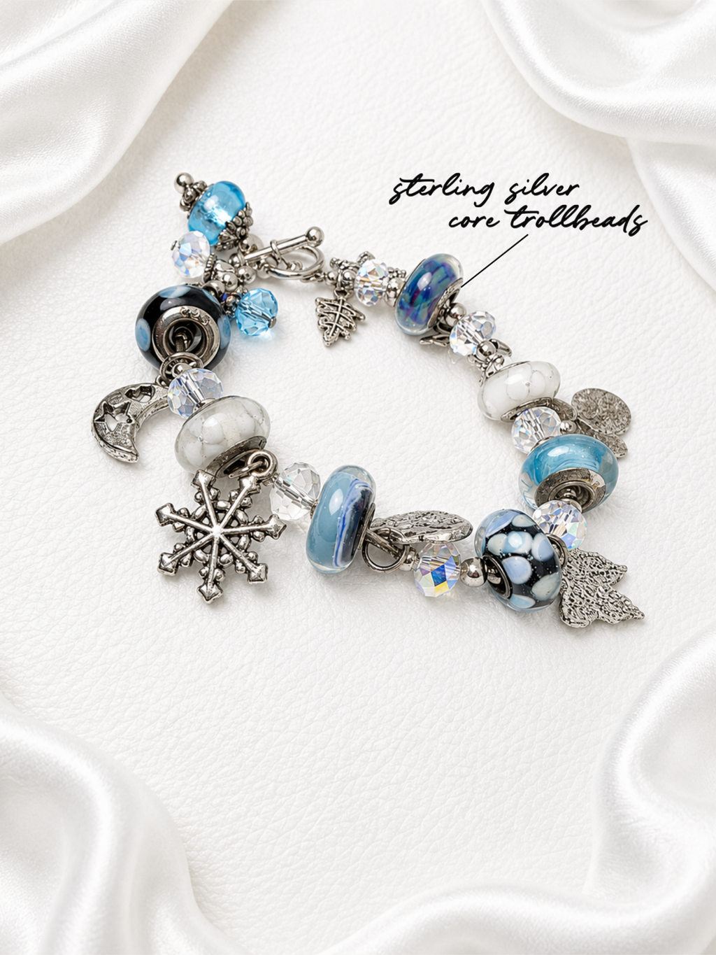 Aqua Seasons Charm Bracelet
