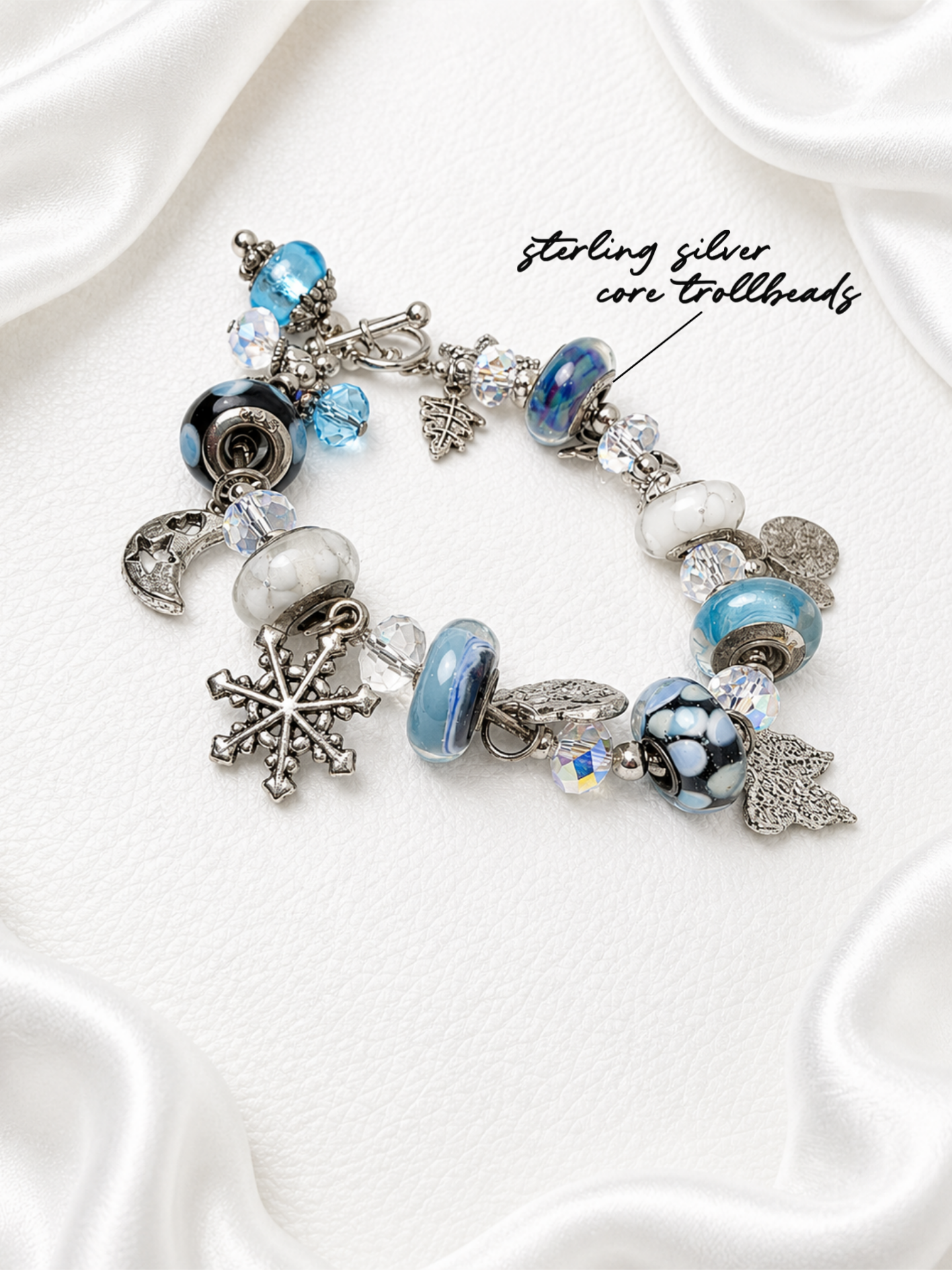 Aqua Seasons Charm Bracelet