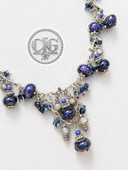 Indigo Galaxy Cluster Necklace