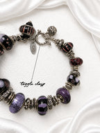 Midnight Plum Pandora Glass Bead Bracelet