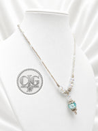 Aqua Mist Pandora Drop Necklace