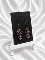 Rose-Blush Crystal Cluster Earrings