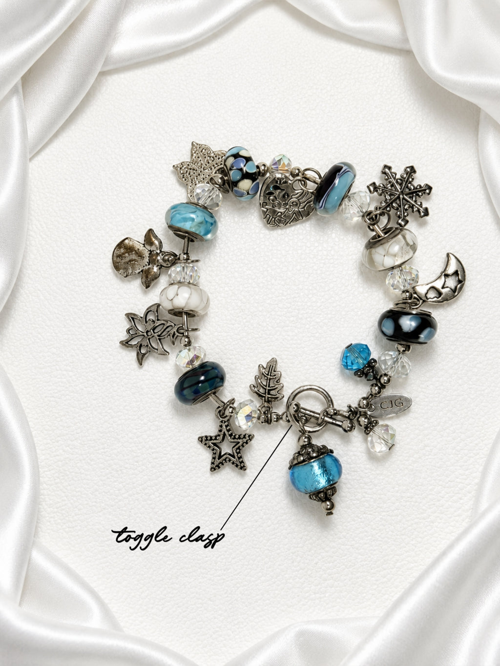 Aqua Seasons Charm Bracelet