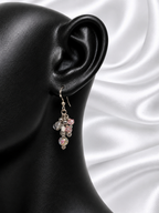 Floral Crystal Cascade Cluster Earrings