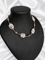 Grey-Brown Botswana Agate & Jasper Necklace