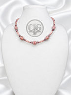 Rose Garden Pearl & Lampwork Necklace