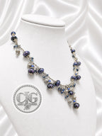 Indigo Galaxy Cluster Necklace