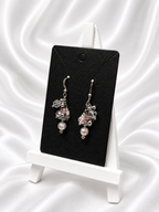 Floral Crystal Cascade Cluster Earrings
