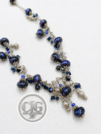 Indigo Galaxy Cluster Necklace