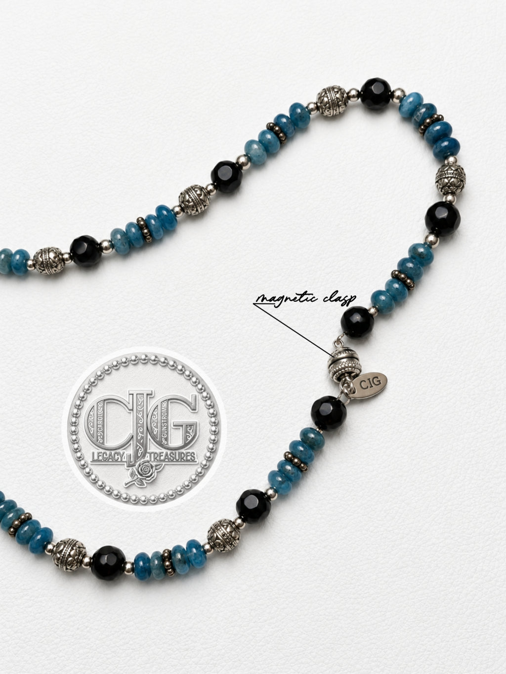 Turquoise Agate Stone Beaded Necklace