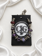 Midnight Plum Pandora Glass Bead Bracelet