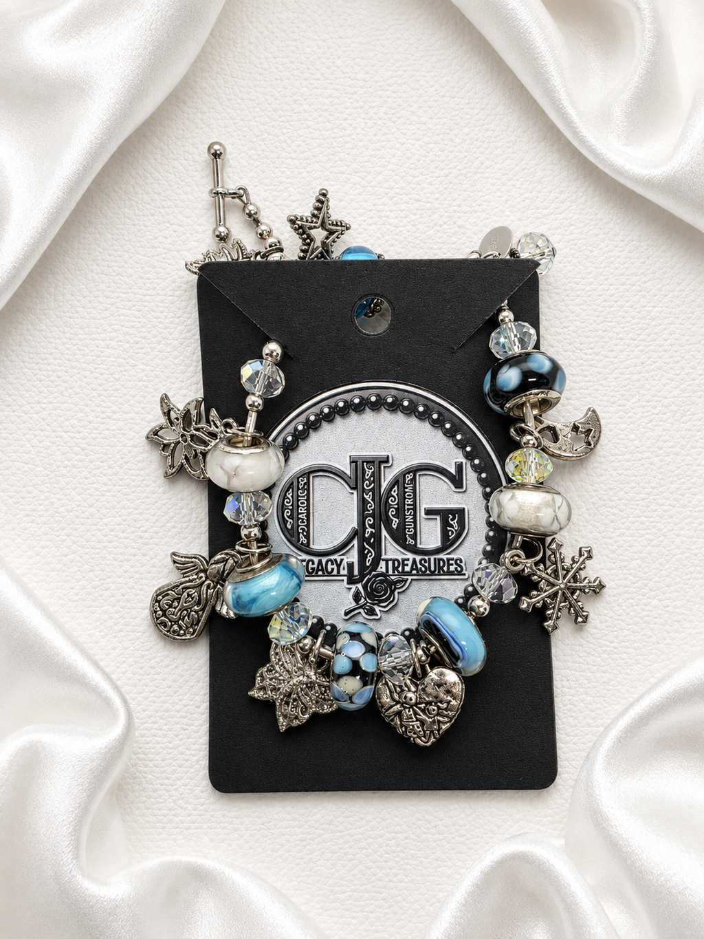 Aqua Seasons Charm Bracelet