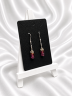 Amethyst Crystal Drop Earrings