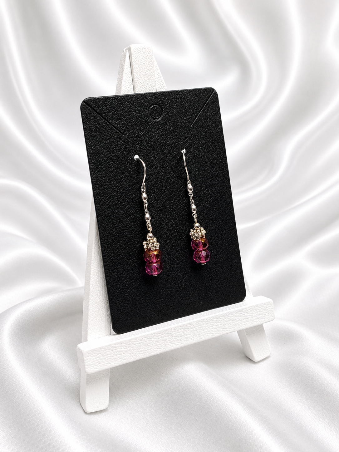Amethyst Crystal Drop Earrings
