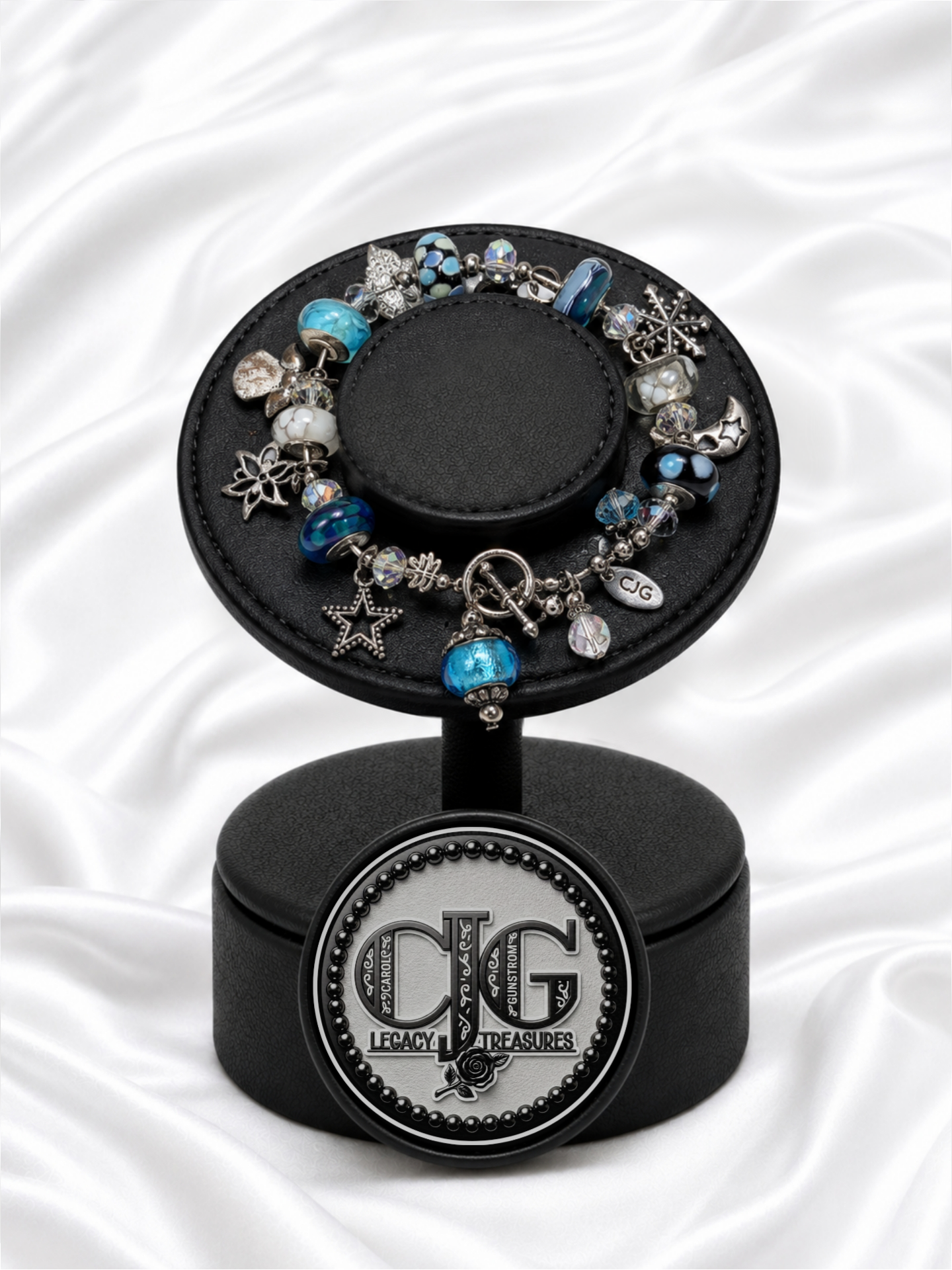 Aqua Seasons Charm Bracelet