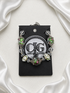 Garden Rose Lampwork Bracelet