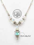 Aqua Mist Pandora Drop Necklace