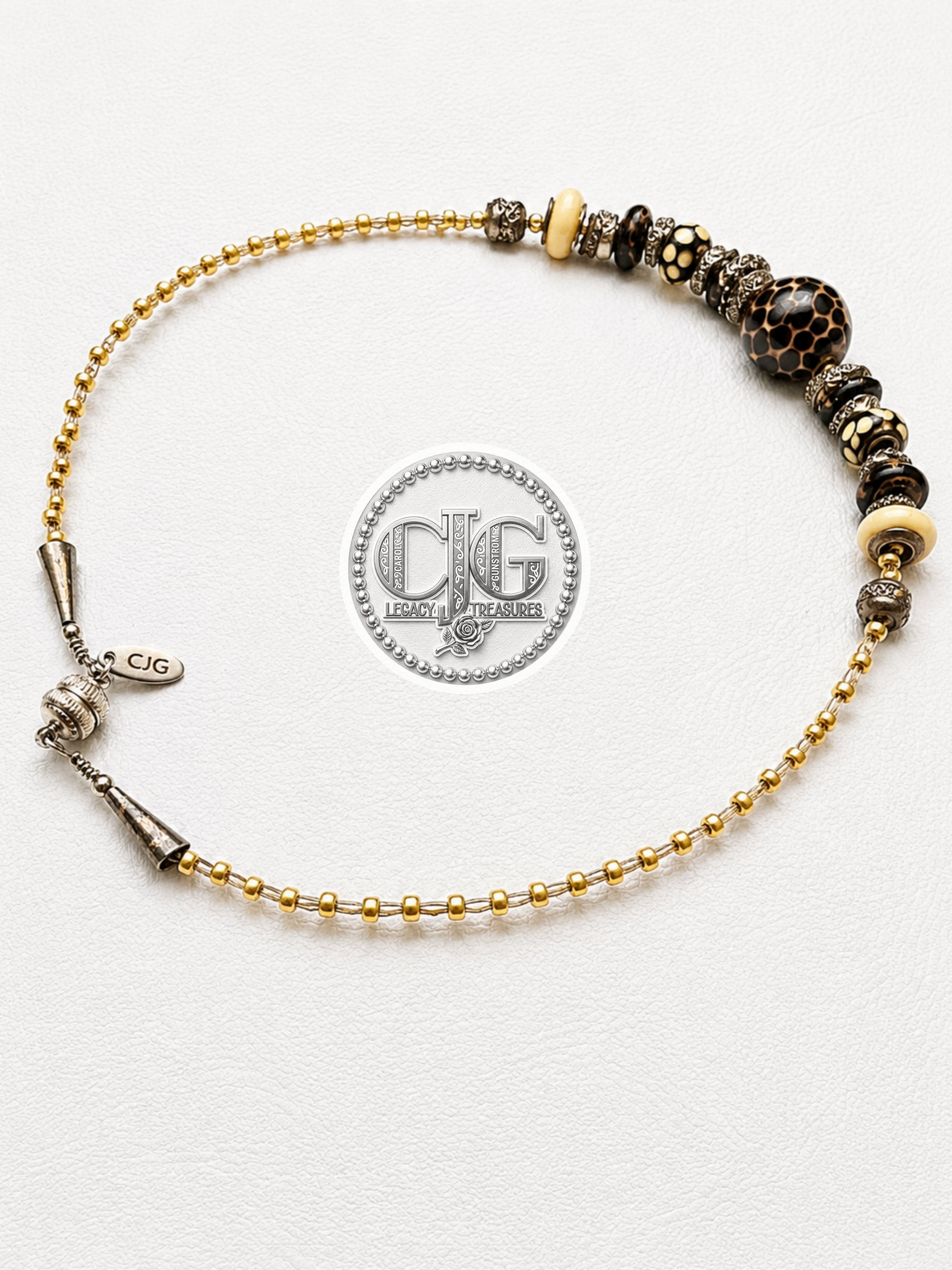 Wild Leopard Pandora Bead Necklace