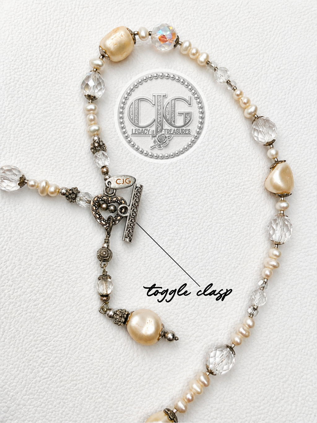 Baroque Pearl & Crystal Backdrop Necklace