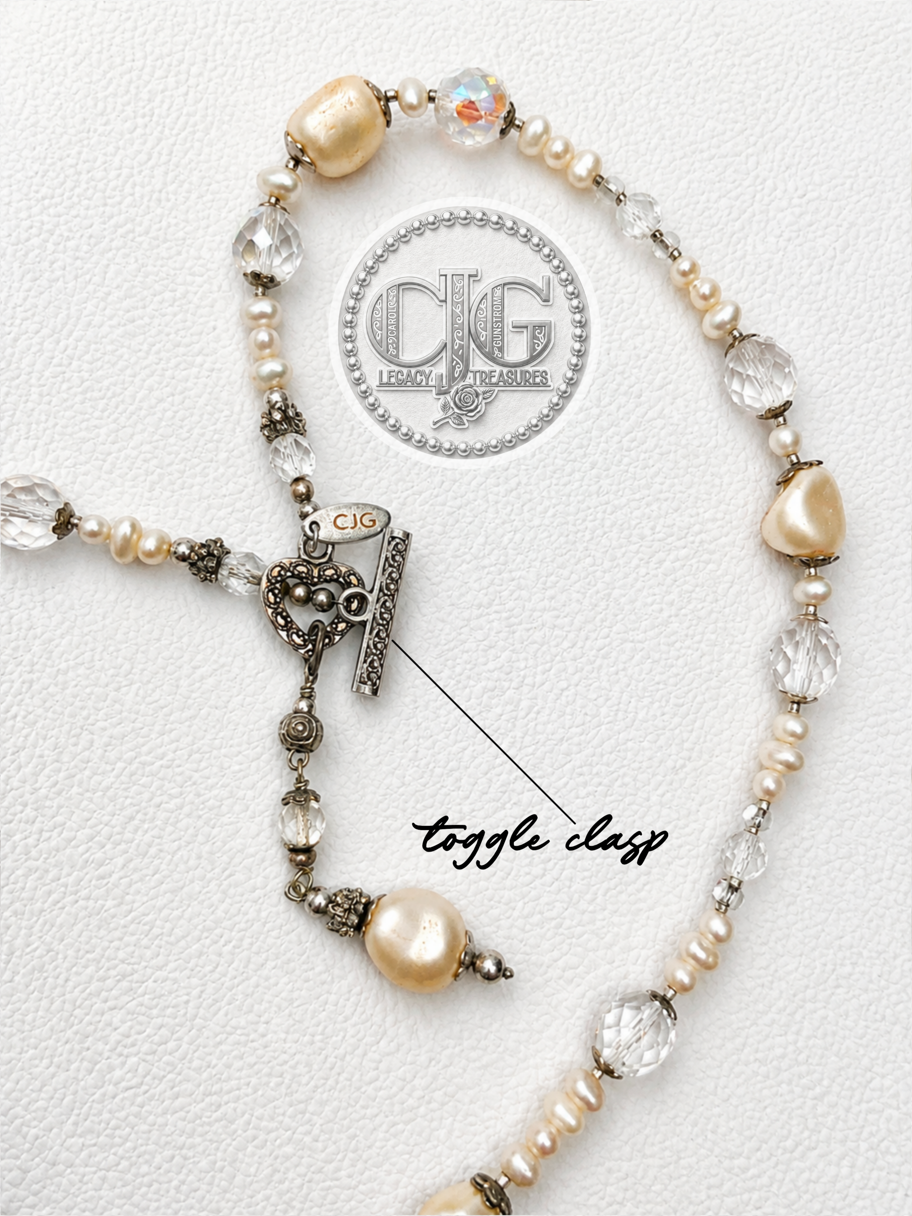 Baroque Pearl & Crystal Backdrop Necklace