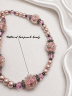 Rose Garden Pearl & Lampwork Necklace