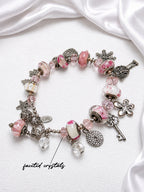 Pink Blossom Trollbead Charm Bracelet