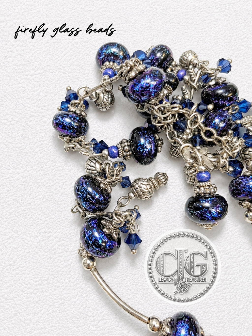 Indigo Galaxy Cluster Necklace