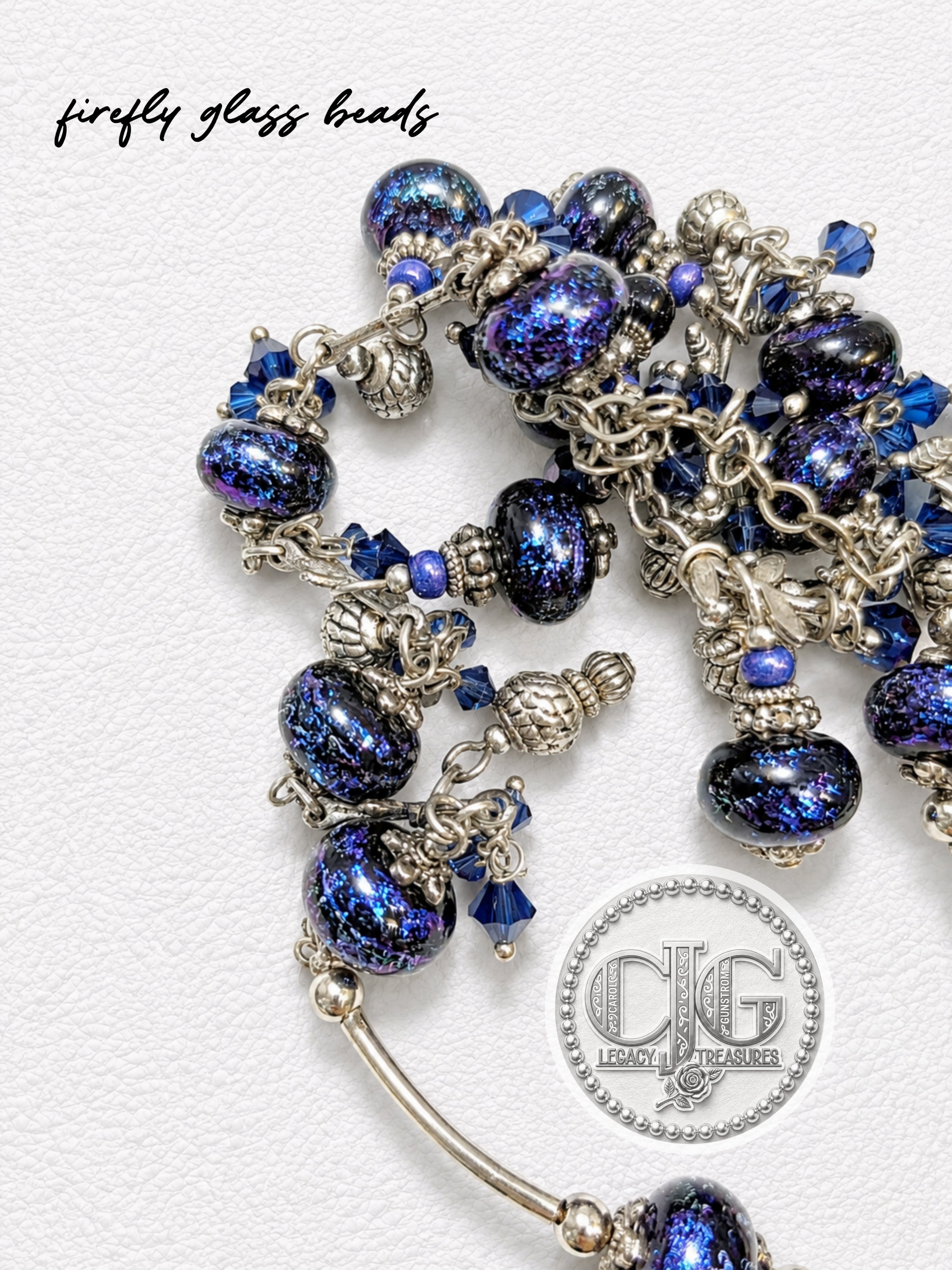 Indigo Galaxy Cluster Necklace