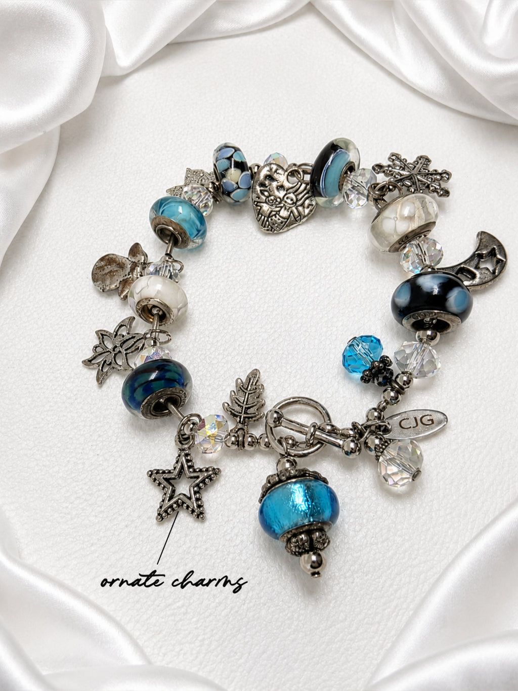 Aqua Seasons Charm Bracelet