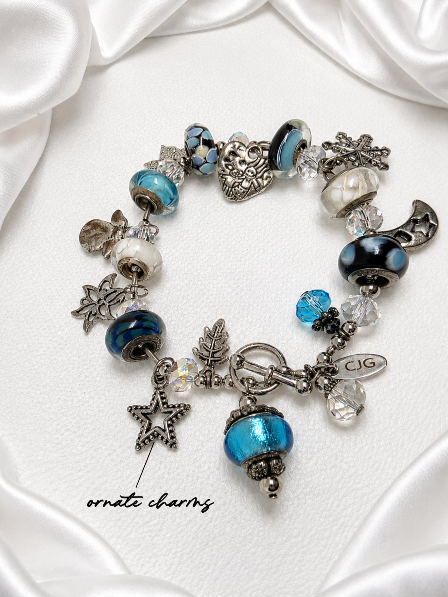 Aqua Seasons Charm Bracelet