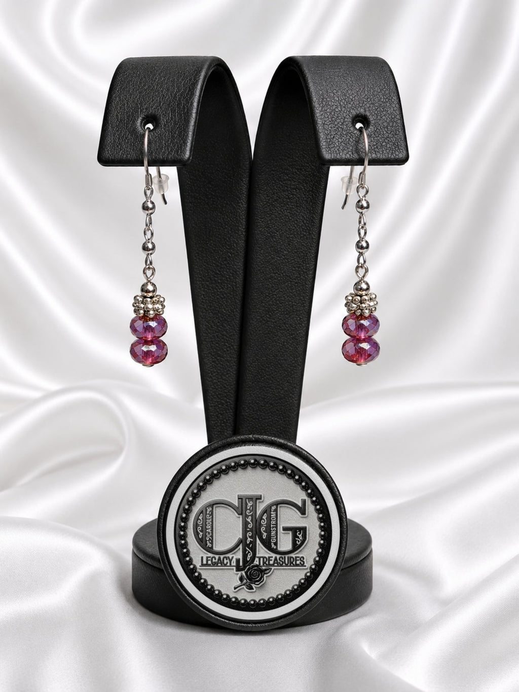 Amethyst Crystal Drop Earrings