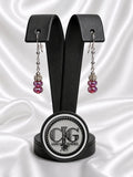 Amethyst Crystal Drop Earrings