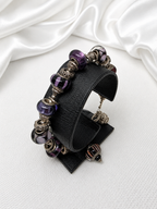 Midnight Plum Pandora Glass Bead Bracelet