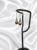 Tahitian-Style Pearl & Crystal Earrings