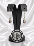 Tahitian-Style Pearl & Crystal Earrings