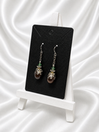 Tahitian-Style Pearl & Crystal Earrings